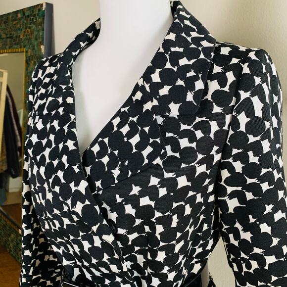 Tahari ASL Petite Size 4P 2-Piece Skirt Suit Blazer Jacket Black Career Formal - Picture 6 of 14